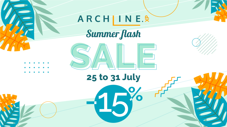 ARCHLine.XP ‘Summer Flash Sale 夏日快閃優惠’限期實施中，新購/升級均享85折，只有7天!